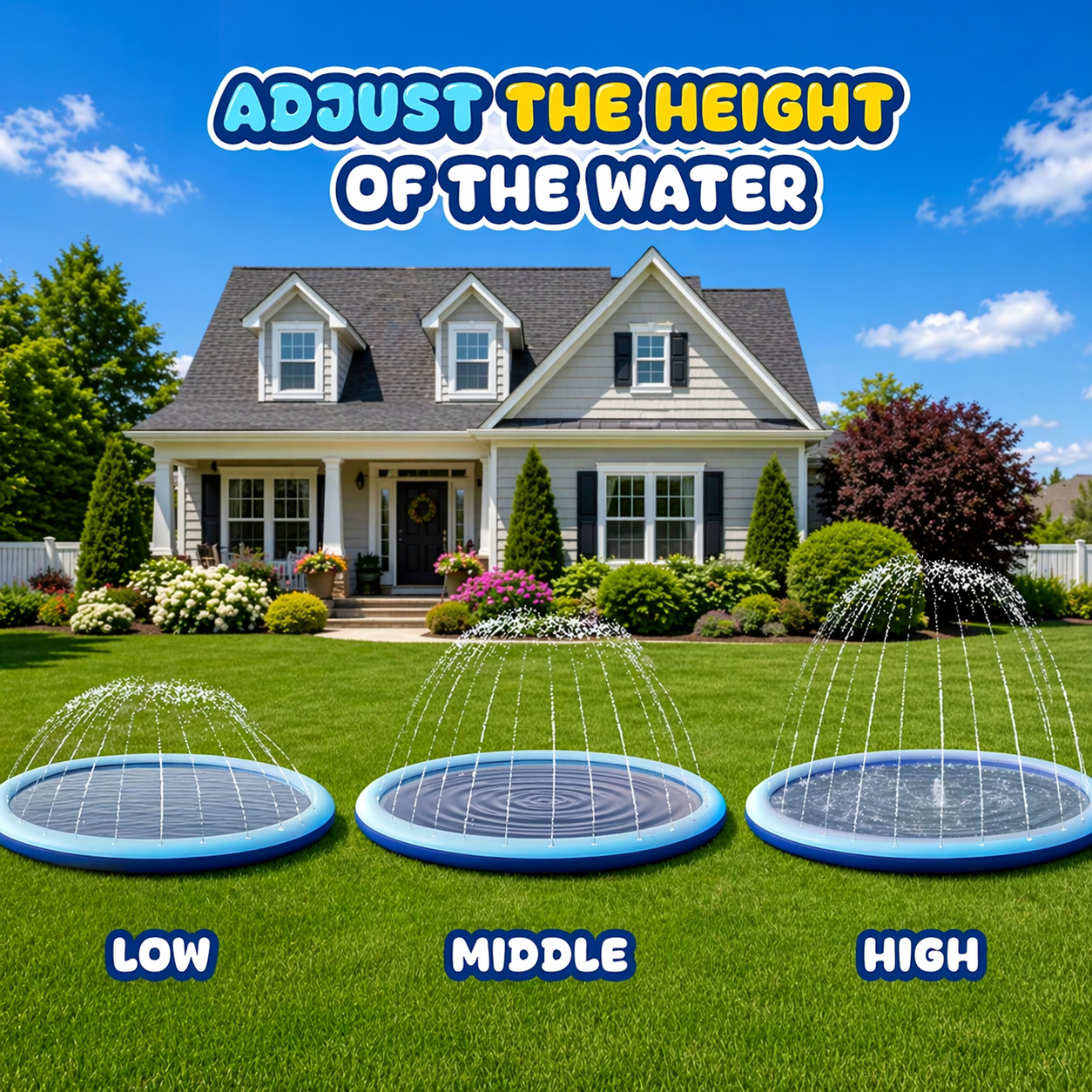 Outdoor Dog Splash Pad – folded flat for storage